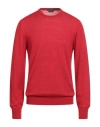 Ballantyne Man Sweater Tomato Red Size 44 Cotton
