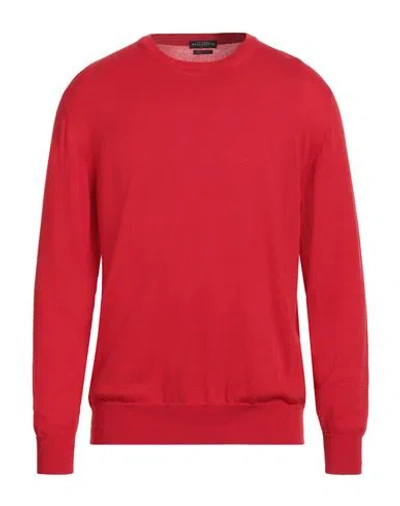 Ballantyne Man Sweater Tomato Red Size 44 Cotton