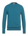 Ballantyne Man Sweater Turquoise Size 38 Cashmere