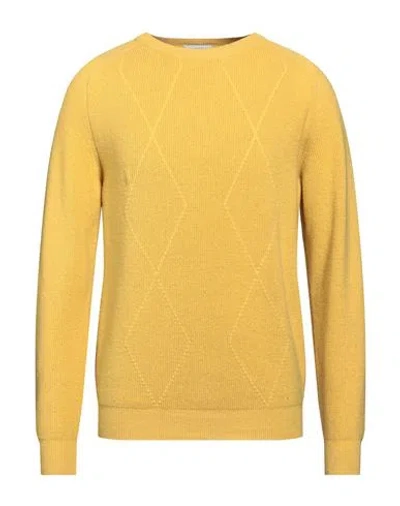 Ballantyne Man Sweater Yellow Size 40 Wool, Cashmere