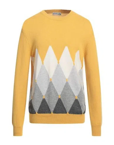 Ballantyne Man Sweater Yellow Size 44 Cashmere