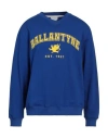 Ballantyne Man Sweatshirt Bright Blue Size 3xl Cotton In Blue