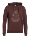 Ballantyne Man Sweatshirt Cocoa Size Xxl Cotton In Brown