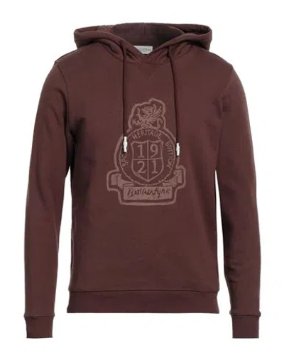 Ballantyne Man Sweatshirt Cocoa Size Xxl Cotton In Brown