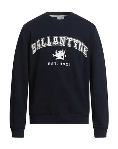 Ballantyne Man Sweatshirt Midnight Blue Size 3xl Cotton