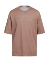Ballantyne Man Sweater Camel Size 44 Linen In Beige