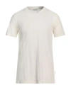 Ballantyne Man T-shirt Cream Size Xxl Cotton, Linen