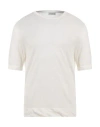 Ballantyne Man T-shirt Ivory Size 40 Linen In White
