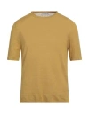 Ballantyne Man T-shirt Mustard Size 46 Linen In Yellow