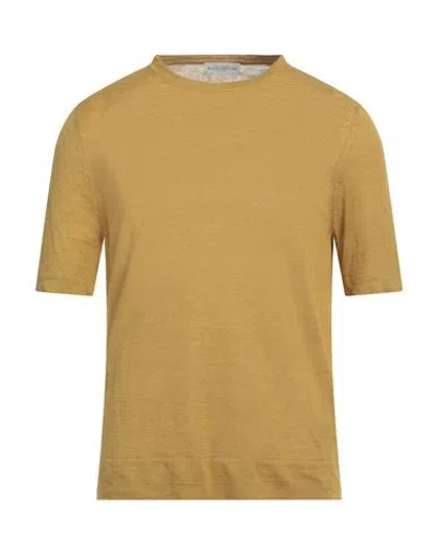 Ballantyne Man T-shirt Mustard Size 46 Linen In Yellow