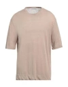 Ballantyne Man T-shirt Sand Size 46 Linen In Beige