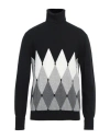 Ballantyne Man Turtleneck Black Size 44 Cashmere In Black