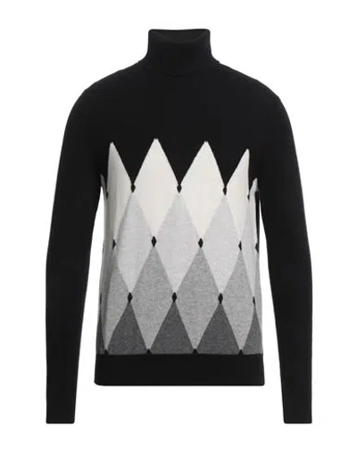 Ballantyne Man Turtleneck Black Size 44 Cashmere In Black