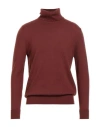 Ballantyne Man Turtleneck Brick Size 38 Cashmere In Red