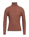 Ballantyne Man Turtleneck Brown Size 42 Wool In Brown