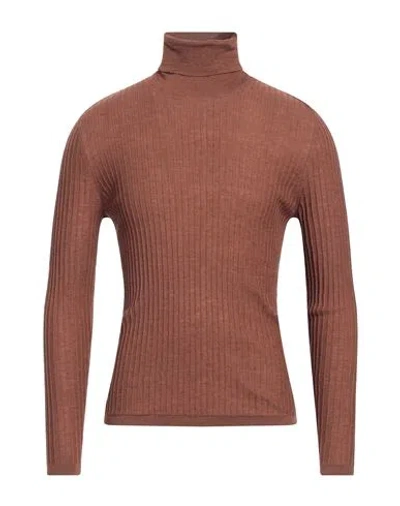 Ballantyne Man Turtleneck Brown Size 42 Wool