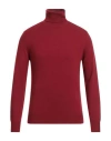 Ballantyne Man Turtleneck Burgundy Size 46 Cashmere In Red