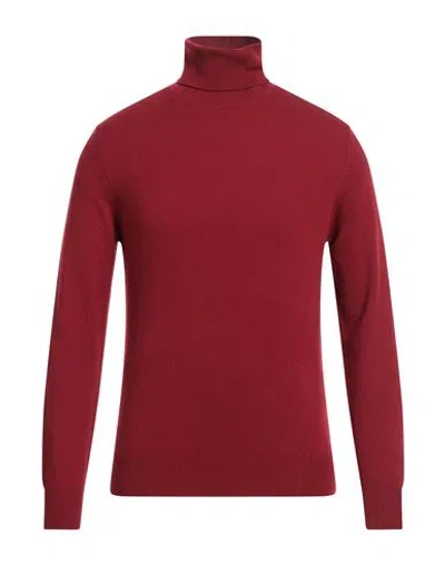 Ballantyne Man Turtleneck Burgundy Size 46 Cashmere In Red