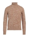 Ballantyne Man Turtleneck Camel Size 40 Wool, Cashmere In Beige