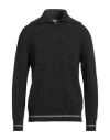Ballantyne Man Turtleneck Charcoal Size 40 Wool In Gray