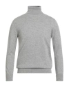 Ballantyne Man Turtleneck Light Grey Size 40 Cashmere In Gray