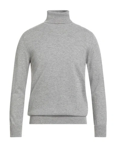 Ballantyne Man Turtleneck Light Grey Size 40 Cashmere In Gray
