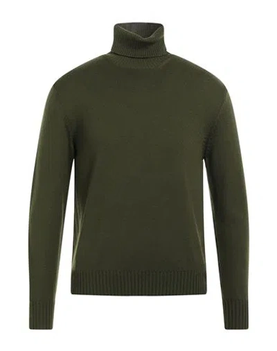 Ballantyne Man Turtleneck Military Green Size 44 Wool