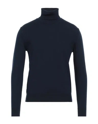 Ballantyne Man Turtleneck Navy Blue Size 48 Wool