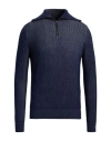 Ballantyne Man Turtleneck Light Blue Size 42 Cotton, Cashmere In Blue