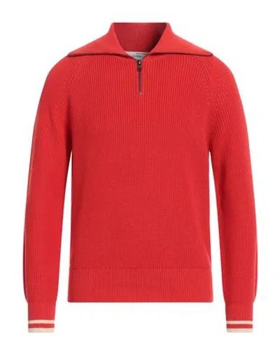 Ballantyne Man Turtleneck Red Size 42 Cotton In Red