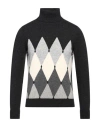 Ballantyne Man Turtleneck Steel Grey Size 36 Cashmere