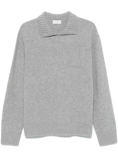 Ballantyne Mélange-effect Sweater In Gray