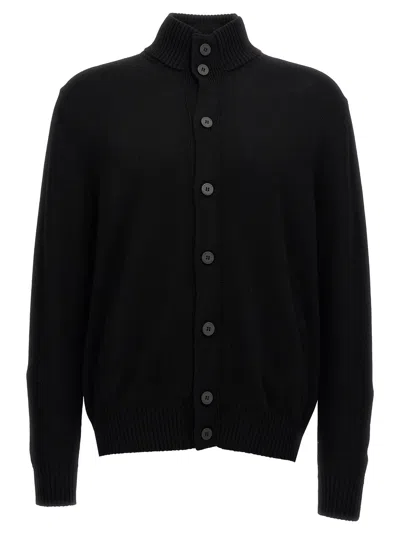 Ballantyne Merino Cardigan In Black