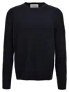 Ballantyne Merino Sweater Sweaters And Cardigans Black In Blue