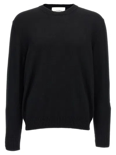 Ballantyne Merino Sweater Sweaters And Cardigans Black In Blue