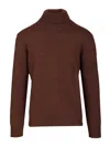 Ballantyne Merino Wool Turtleneck Knitwear Brown In Brown