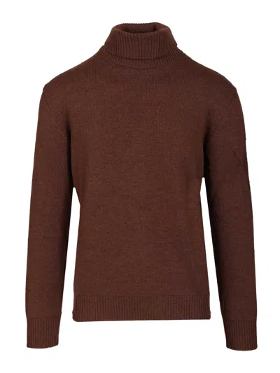 Ballantyne Merino Wool Turtleneck Knitwear Brown
