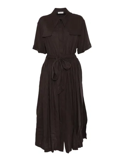 Ballantyne Midi Dress In Brown