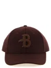 Ballantyne Monogram Patch Cap In Brown