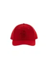 Ballantyne Baseball Cap With Monogram Patch In Red