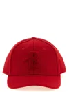 Ballantyne Baseball Cap With Monogram Patch In Red