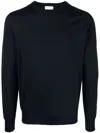 Ballantyne Round Neck Pullover In Blue