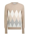 Ballantyne Of Peebles Man Sweater Beige Size 44 Cashmere In Neutral