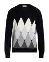 Ballantyne Of Peebles Man Sweater Black Size 46 Cashmere In Black