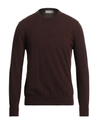 Ballantyne Of Peebles Man Sweater Chocolate Brown Size 40 Cashmere