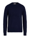 Ballantyne Of Peebles Man Sweater Midnight Blue Size 46 Wool In Blue