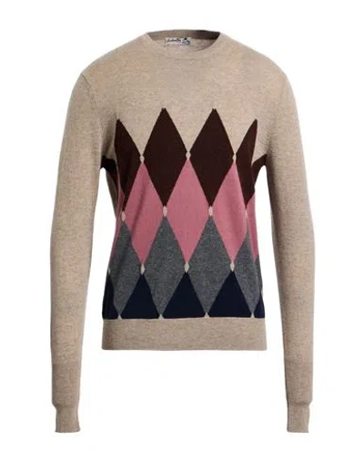Ballantyne Of Peebles Man Sweater Sand Size 46 Cashmere In Multi