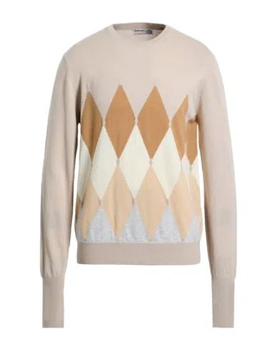 Ballantyne Of Peebles Man Sweater Taupe Size 42 Cashmere In Neutral