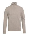 Ballantyne Of Peebles Man Turtleneck Beige Size 38 Cashmere In Brown