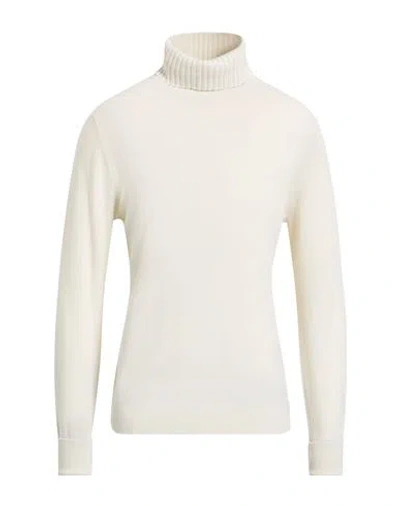 Ballantyne Of Peebles Man Turtleneck Cream Size 44 Cashmere In White